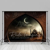 Aperturee - Aperturee Arabian Night Moon Castle Architecture Photo Backdrop